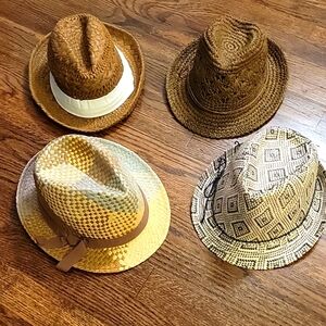 FOUR FEDORAS! All Four Are Lightweight And In GREAT Condition!